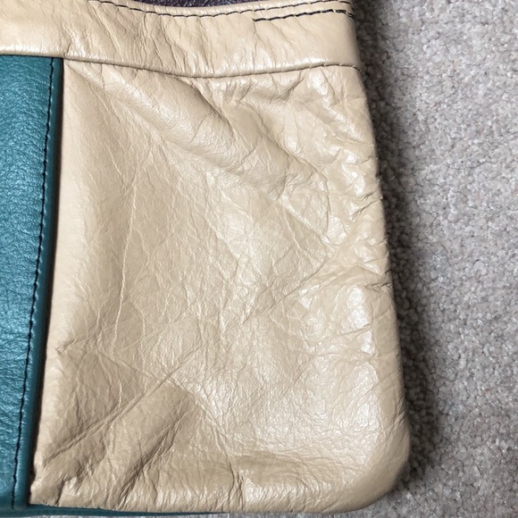 Vintage Leather Colour Block Purse - Picture 8 of 11